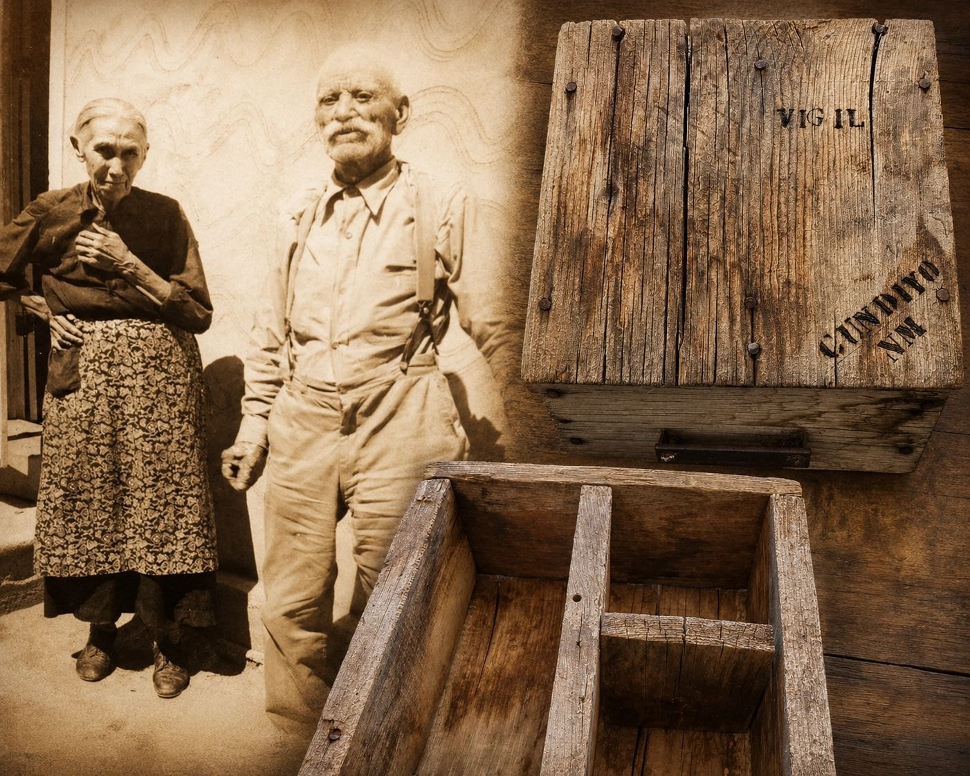Sepia historical photograph of great-grandmother — heritage of soap making